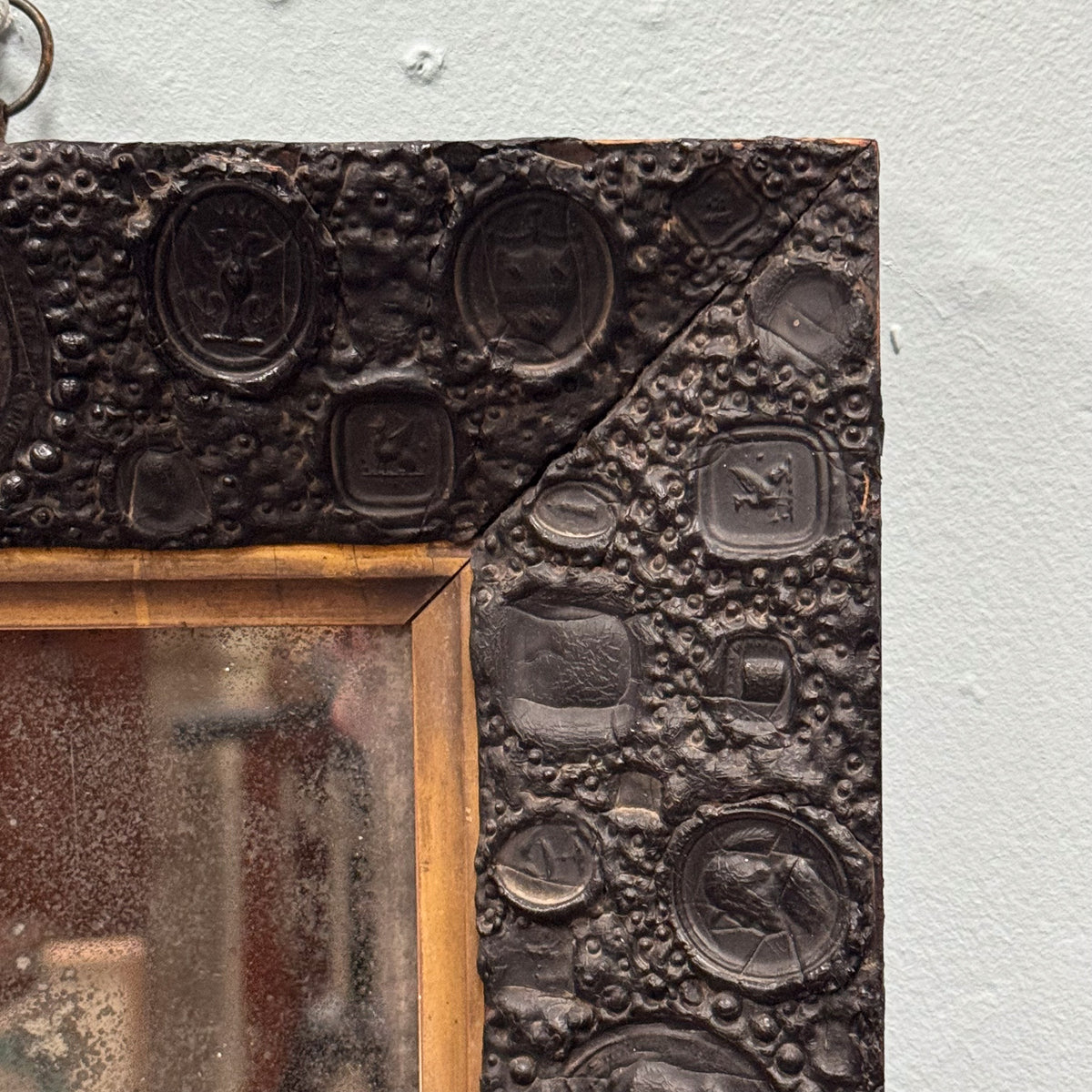 An Early 19th Century Wax Seal Mirror