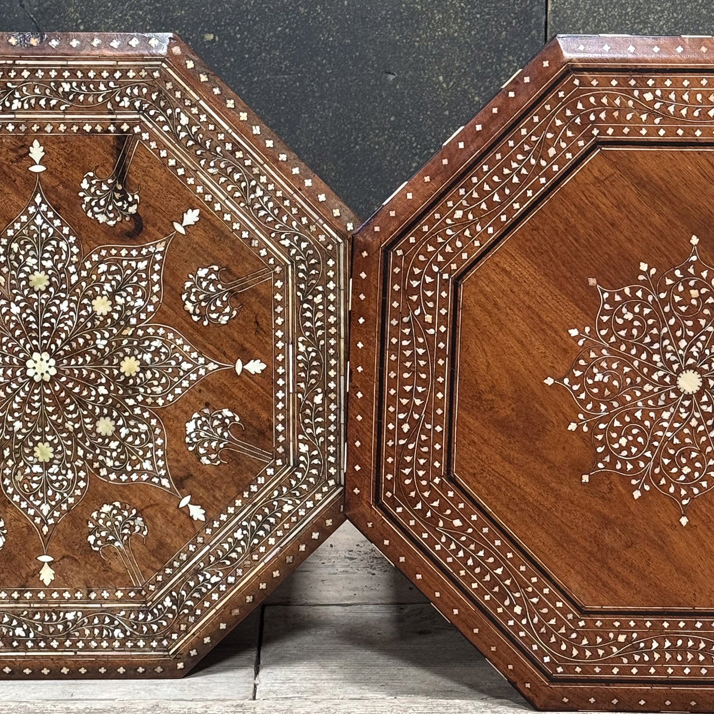 A Pair of 19th Century Hoshiarpur Inlaid Tables