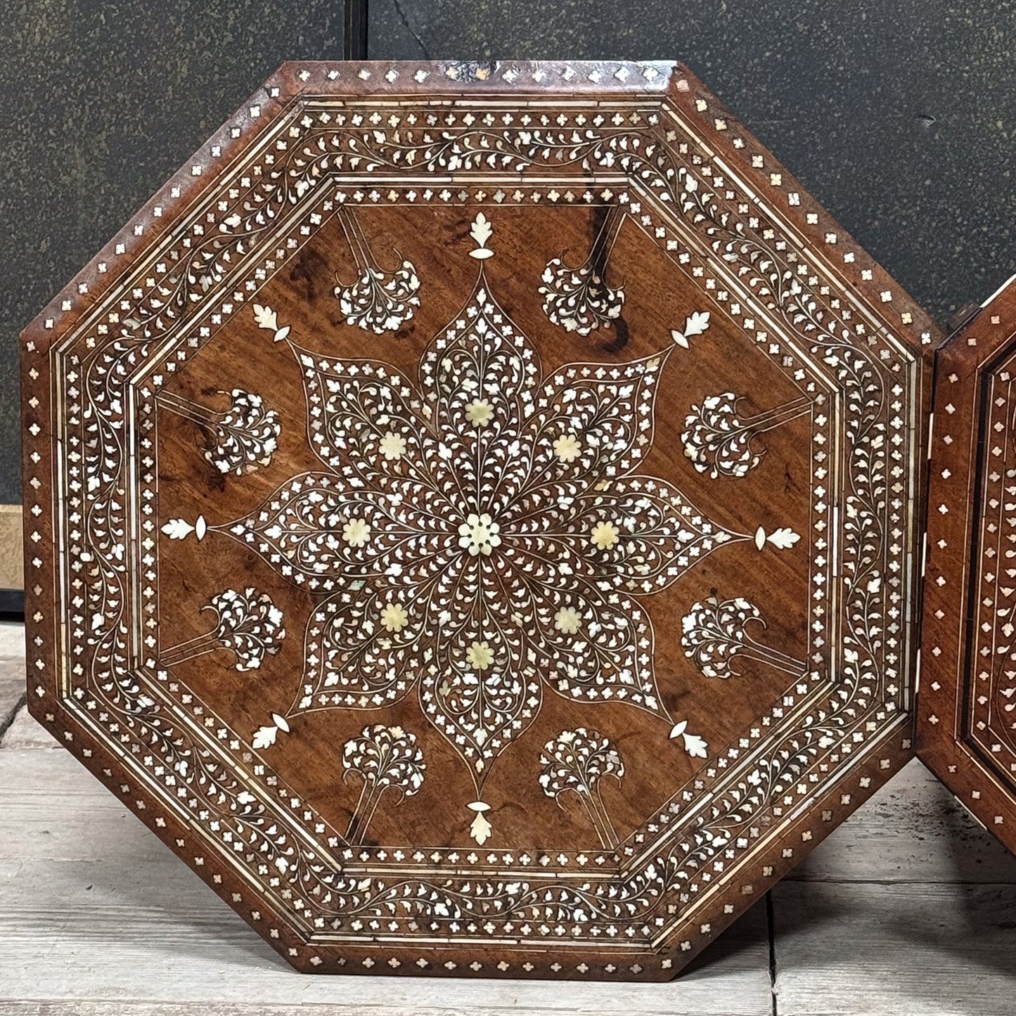 A Pair of 19th Century Hoshiarpur Inlaid Tables