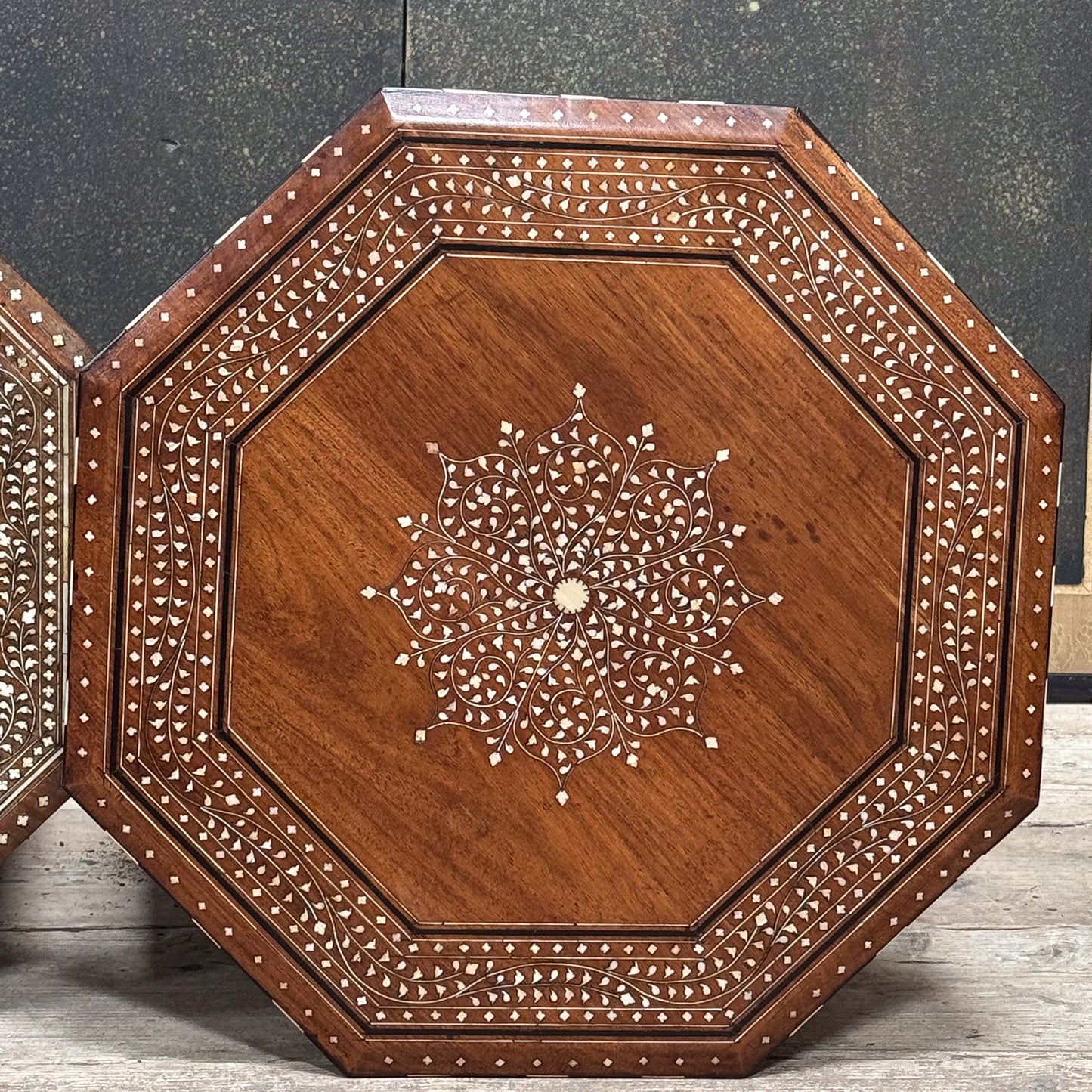 A Pair of 19th Century Hoshiarpur Inlaid Tables