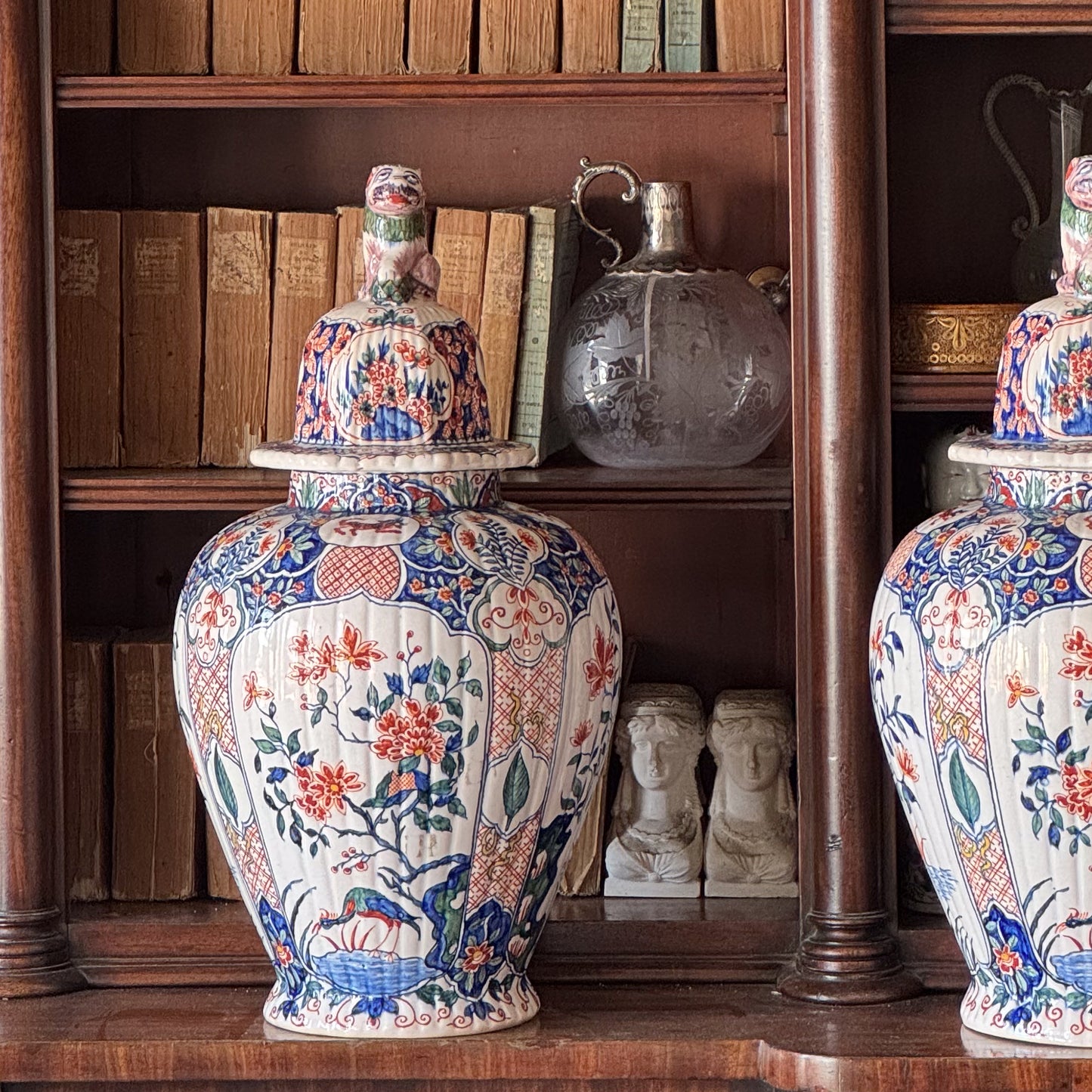 A Pair of Early 19th Century Faience Jars