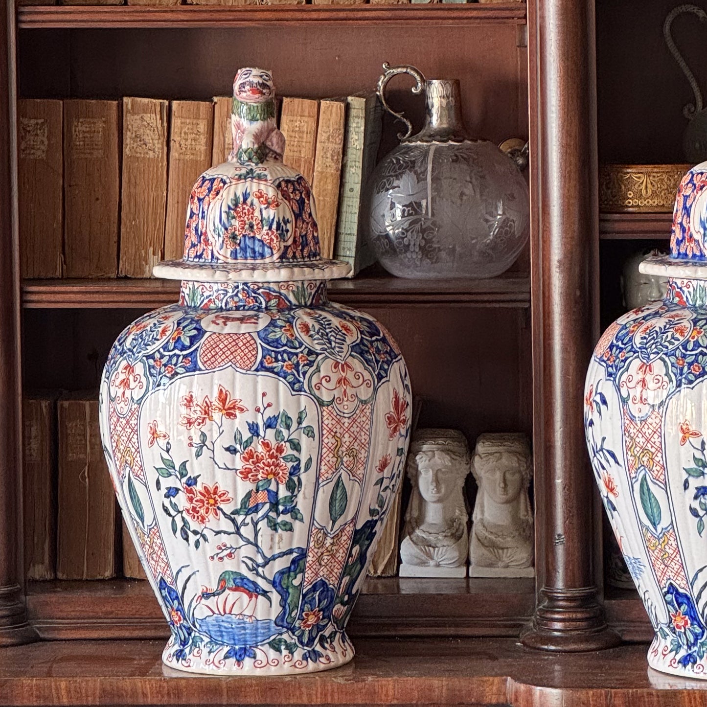 A Pair of Early 19th Century Faience Jars