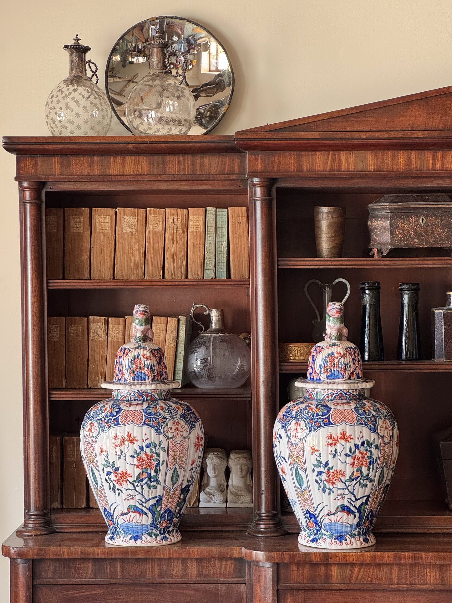 A Pair of Early 19th Century Faience Jars