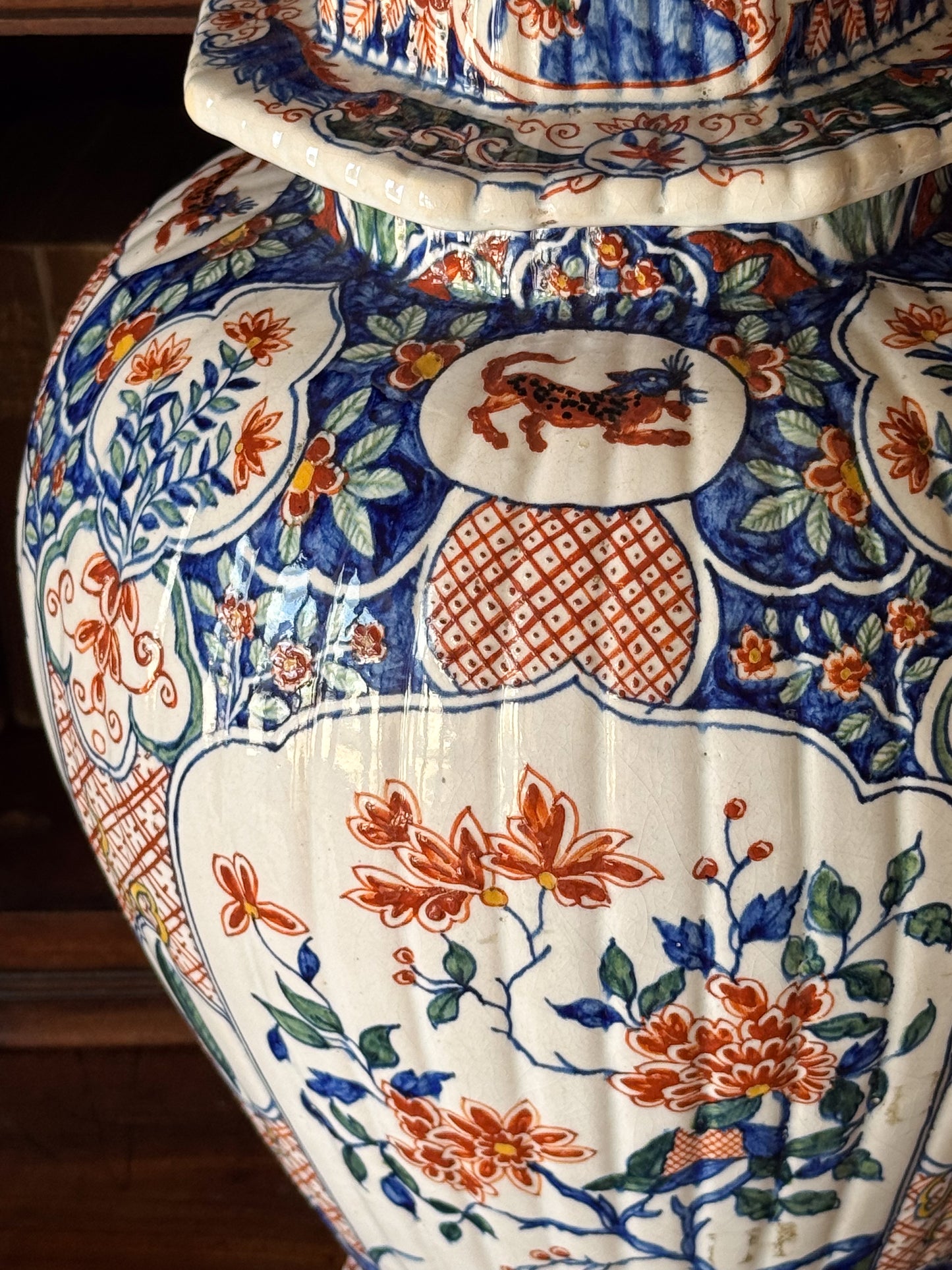 A Pair of Early 19th Century Faience Jars