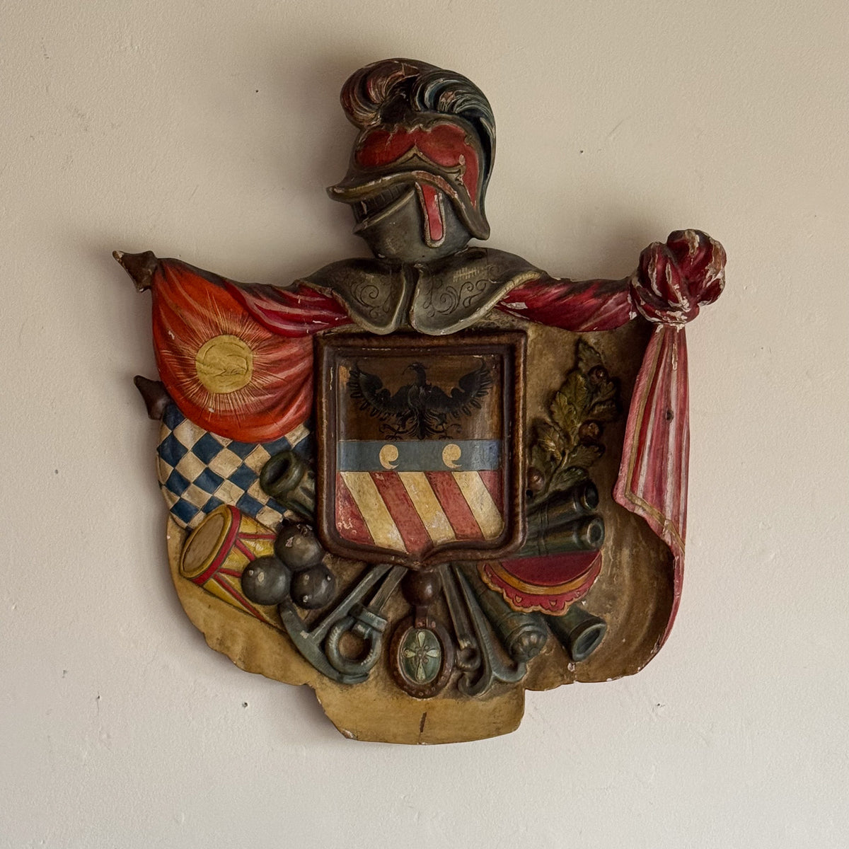 A Late 19th Century Continental Armorial Panel