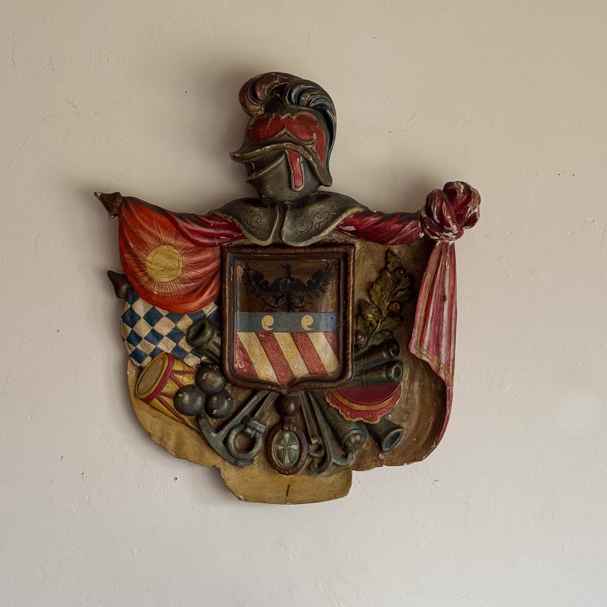 A Late 19th Century Continental Armorial Panel