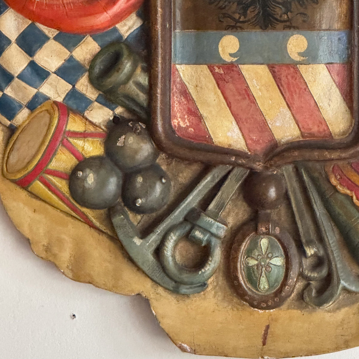 A Late 19th Century Continental Armorial Panel