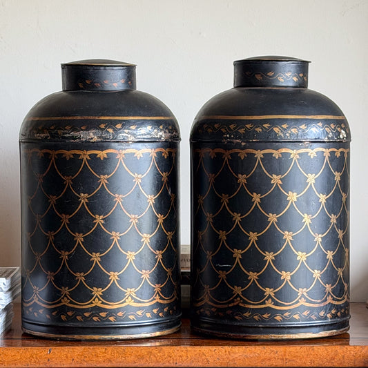 A Pair of Early 20th Century Tea Canisters