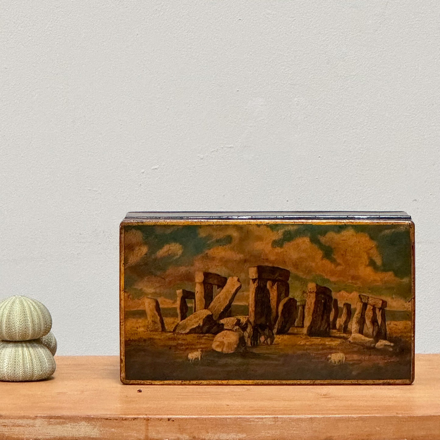 A Rare Toleware Tea Caddy