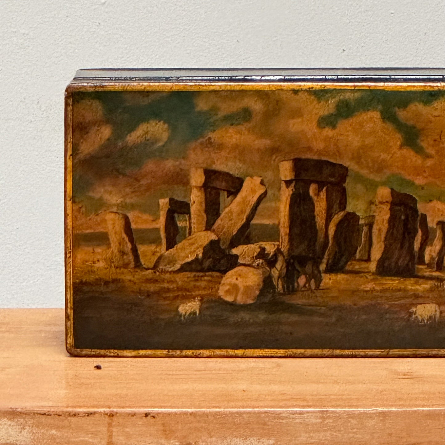 A Rare Toleware Tea Caddy