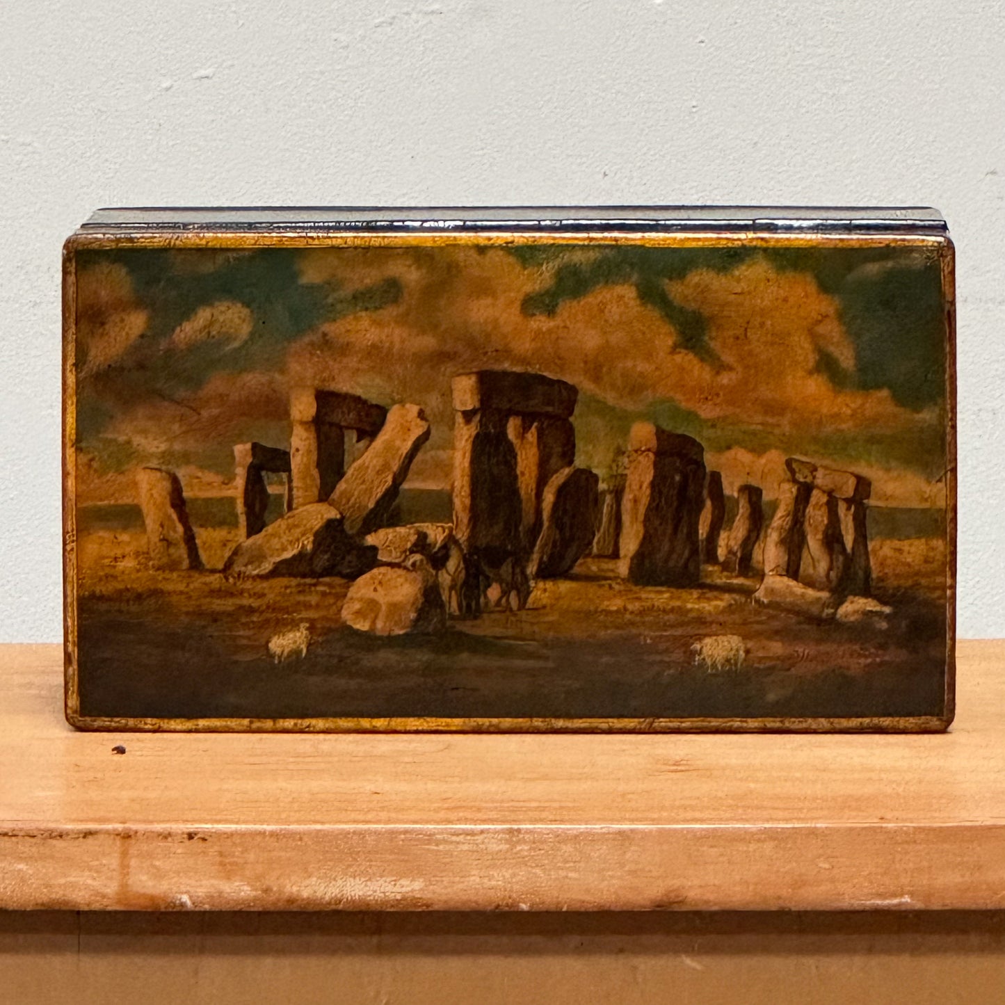 A Rare Toleware Tea Caddy