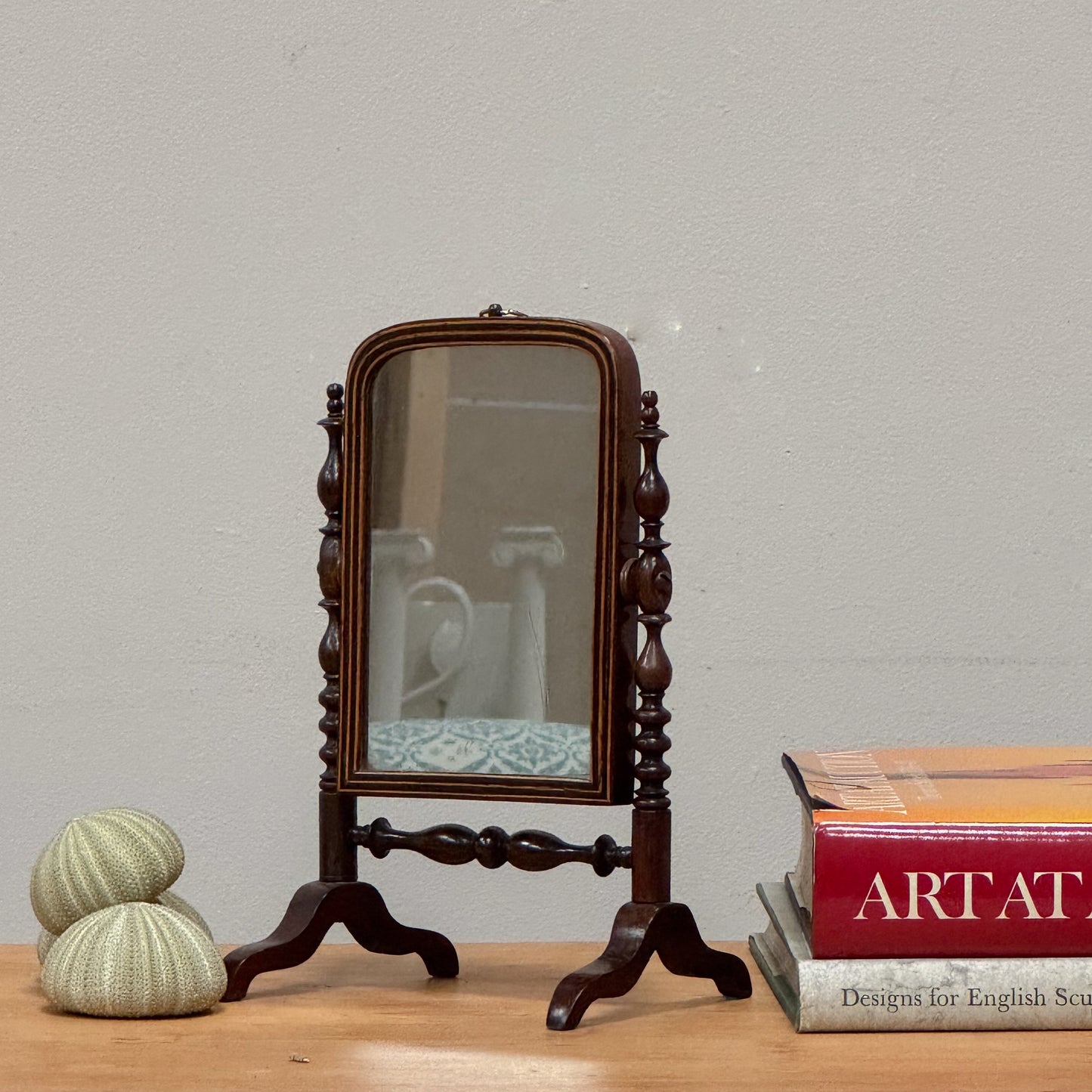 An Early 19th Century Miniature Cheval Mirror