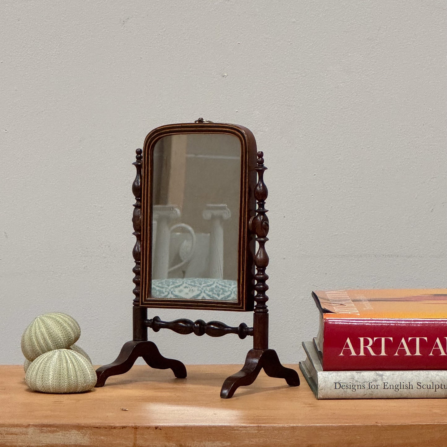 An Early 19th Century Miniature Cheval Mirror