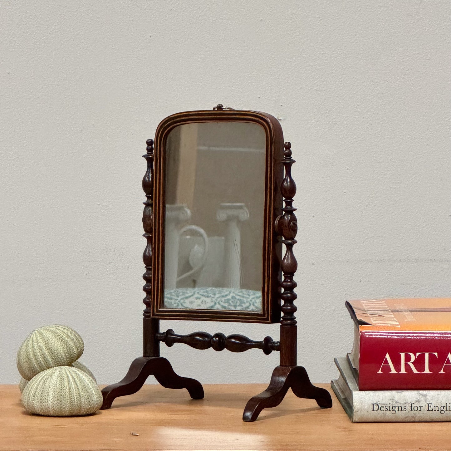 An Early 19th Century Miniature Cheval Mirror