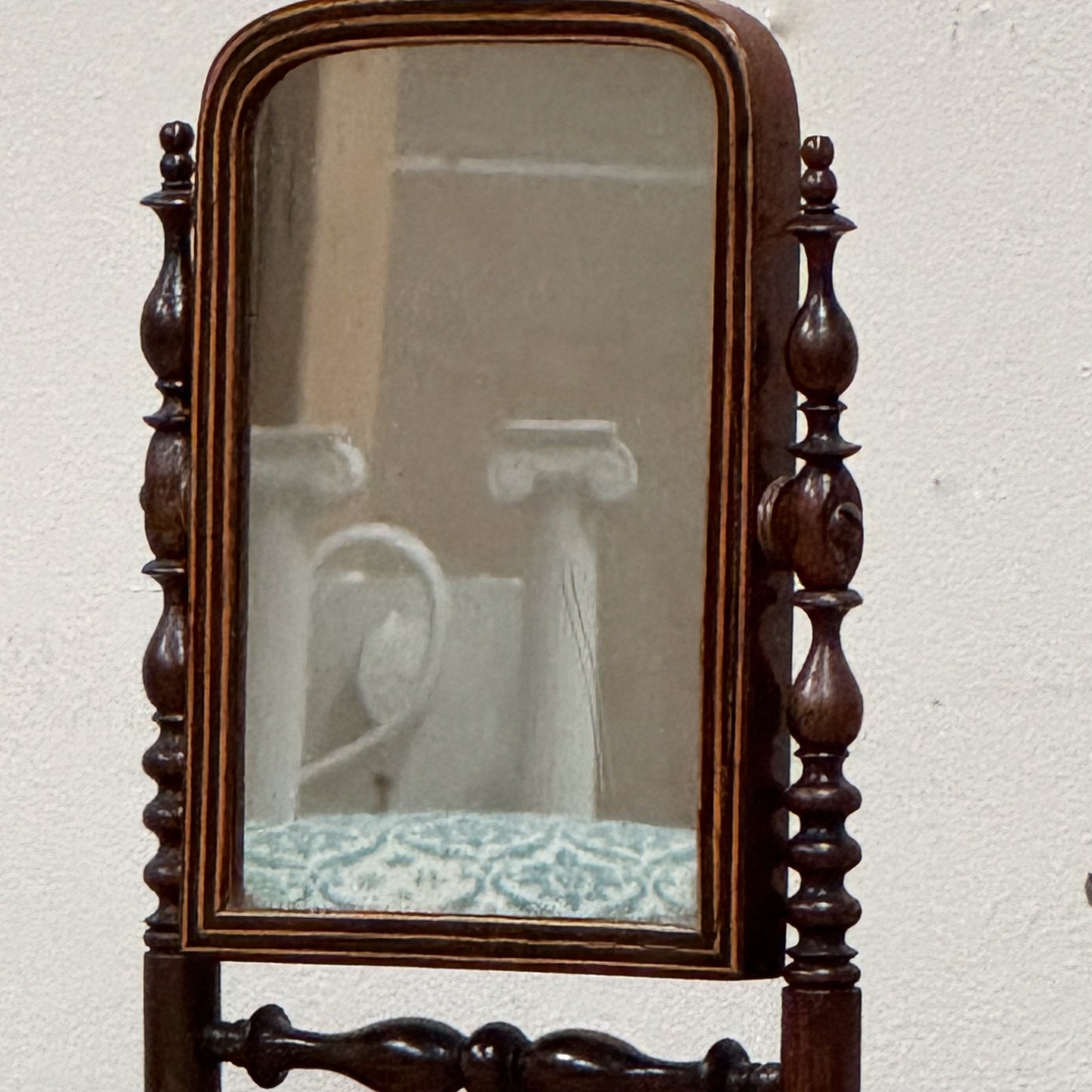 An Early 19th Century Miniature Cheval Mirror