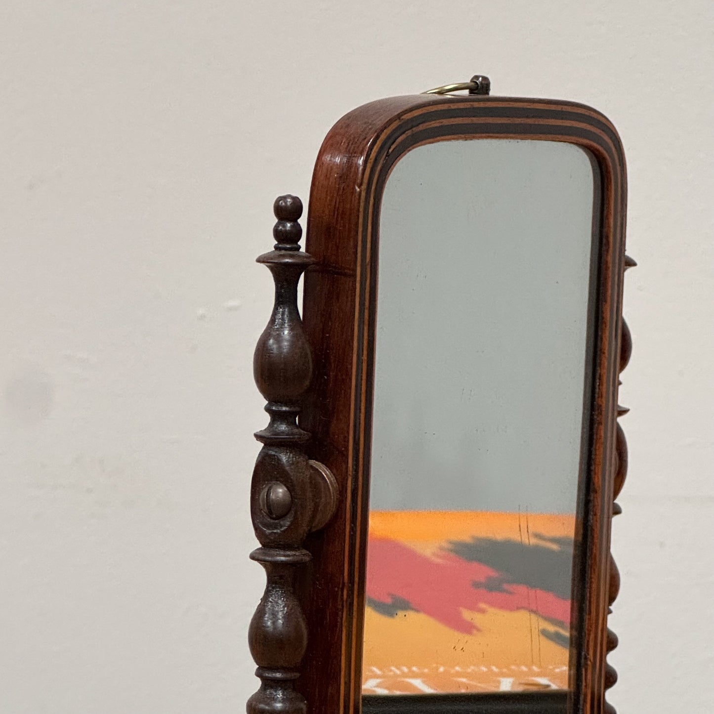 An Early 19th Century Miniature Cheval Mirror