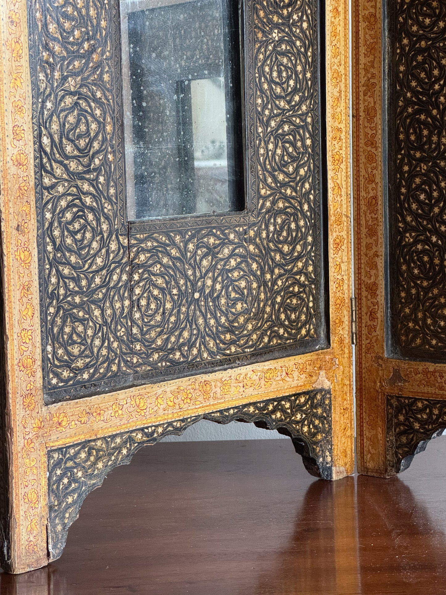 A Late 19th Century Kashmiri Folding Mirror