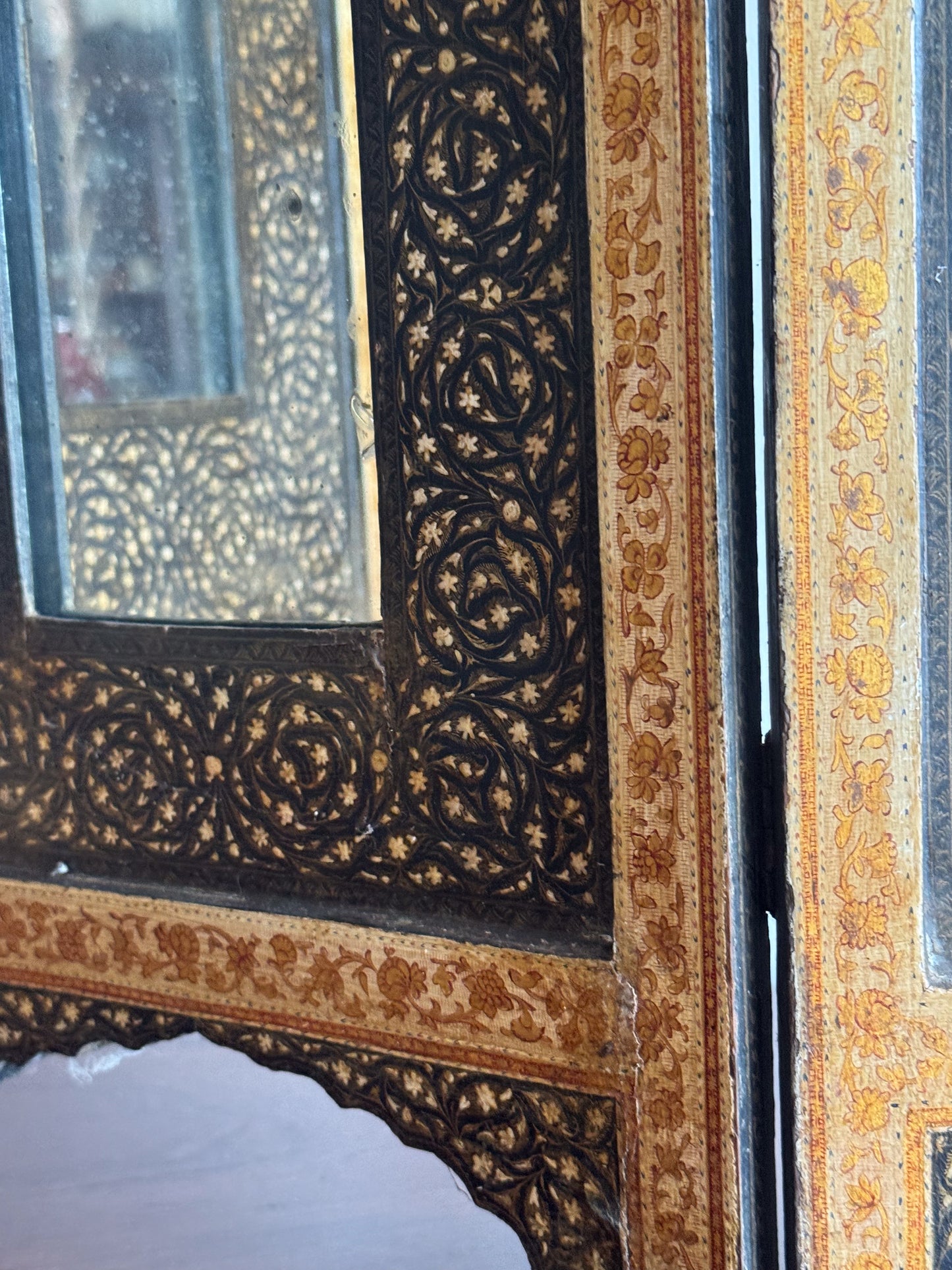A Late 19th Century Kashmiri Folding Mirror