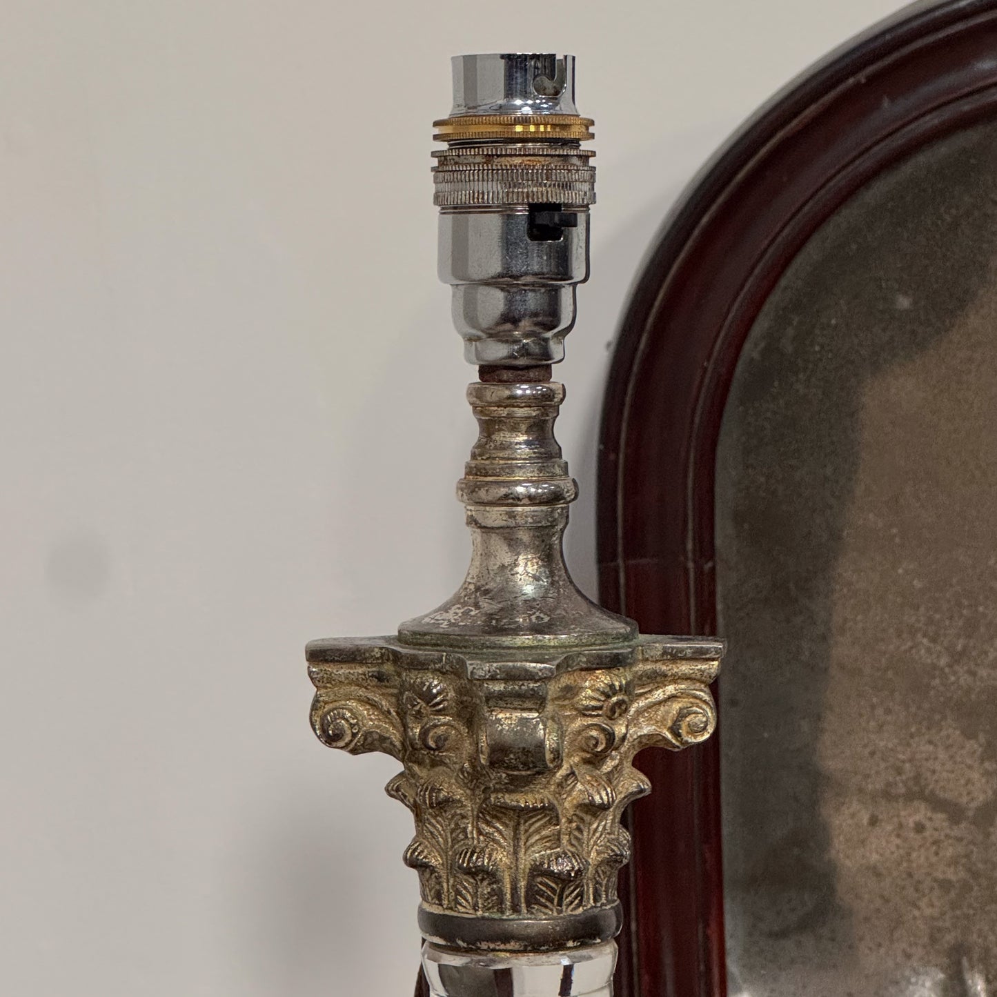 A Late 19th Century Cut Glass Lamp