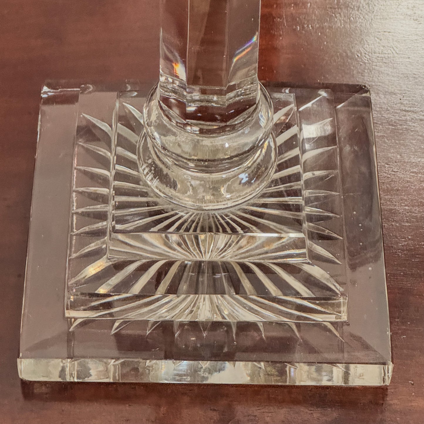 A Late 19th Century Cut Glass Lamp