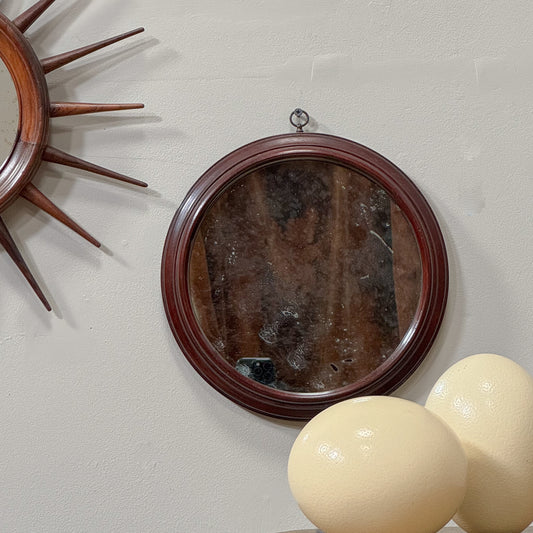 A Late 19th Century Slim Frame Circular Mirror