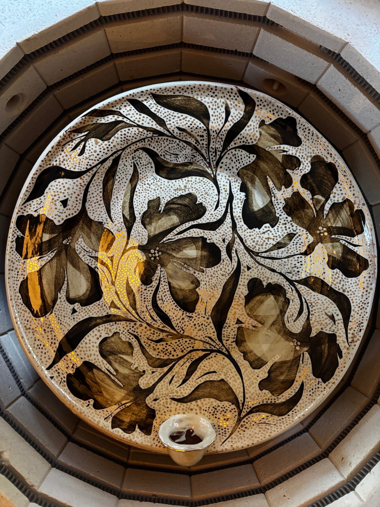 Pearl Edged Bird Candle Sconce