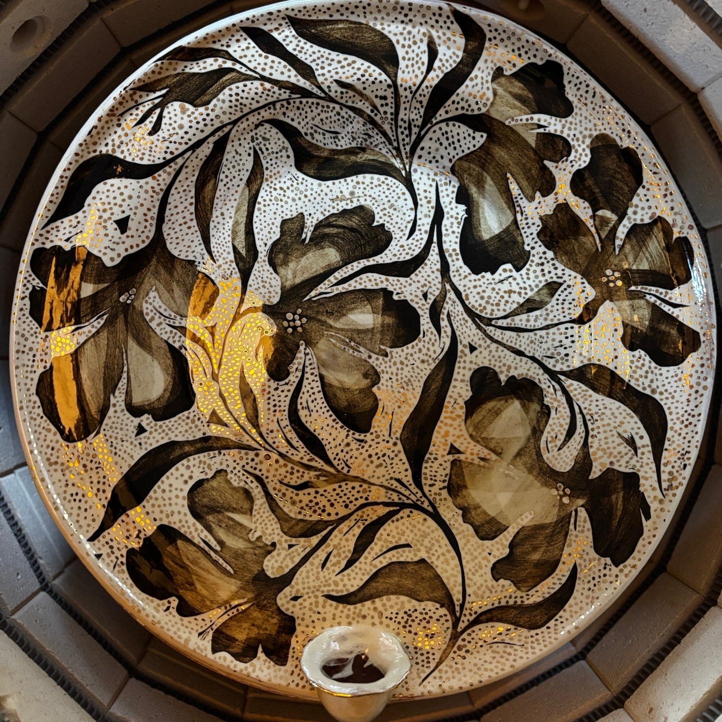 Blue Dancing Jester Candle Sconce