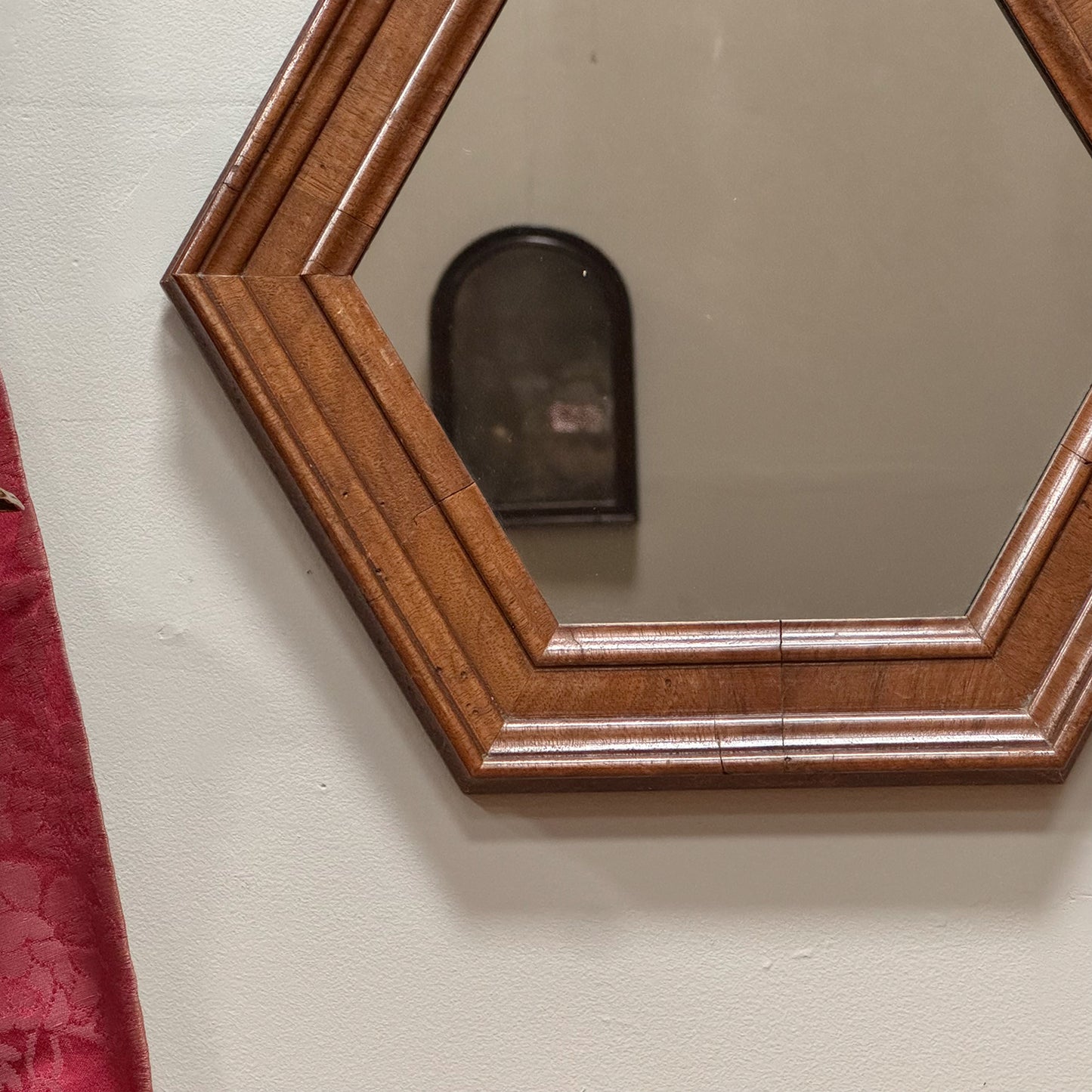 A Late 19th Century Hexagonal Mirror