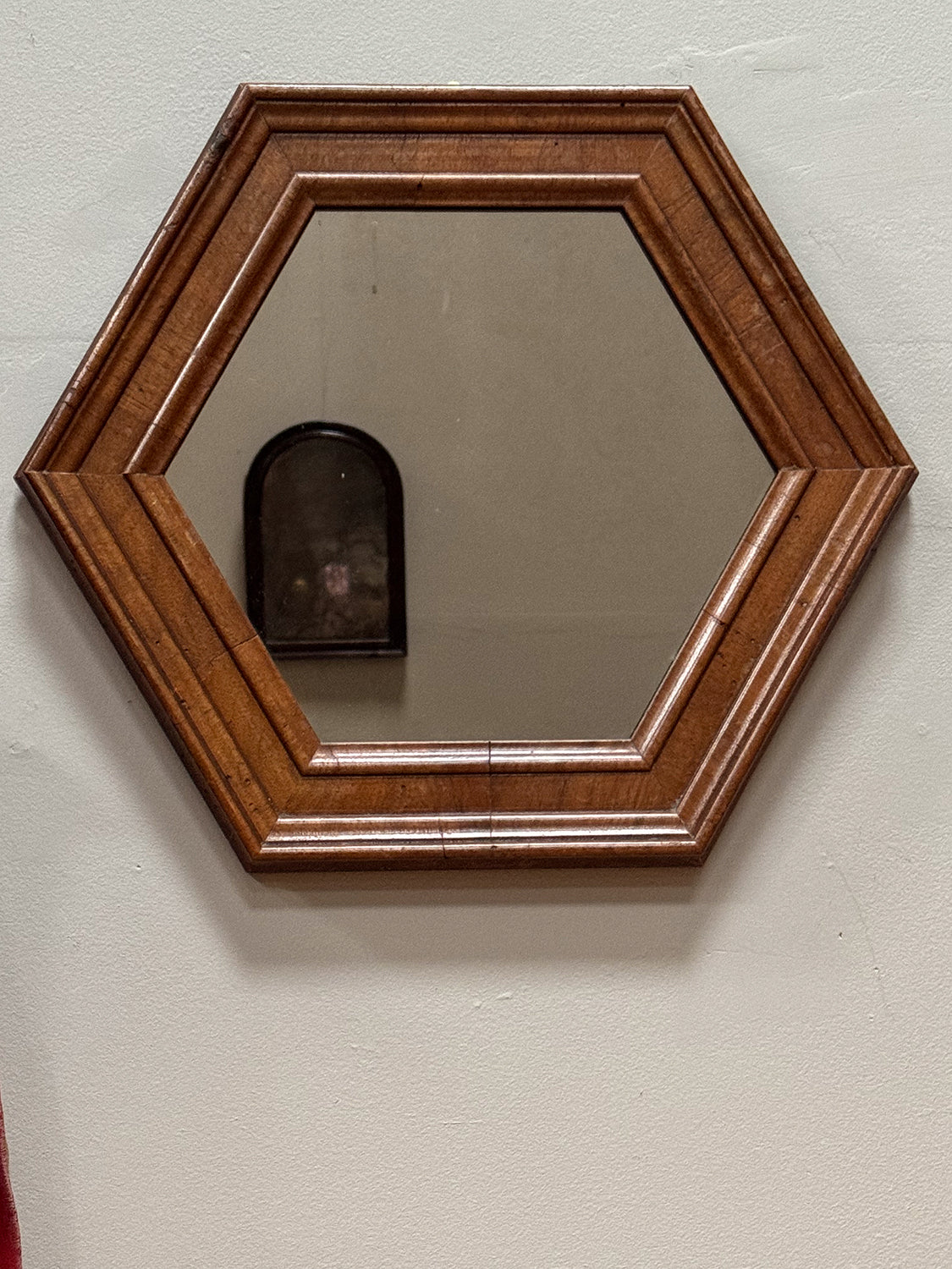 A Late 19th Century Hexagonal Mirror