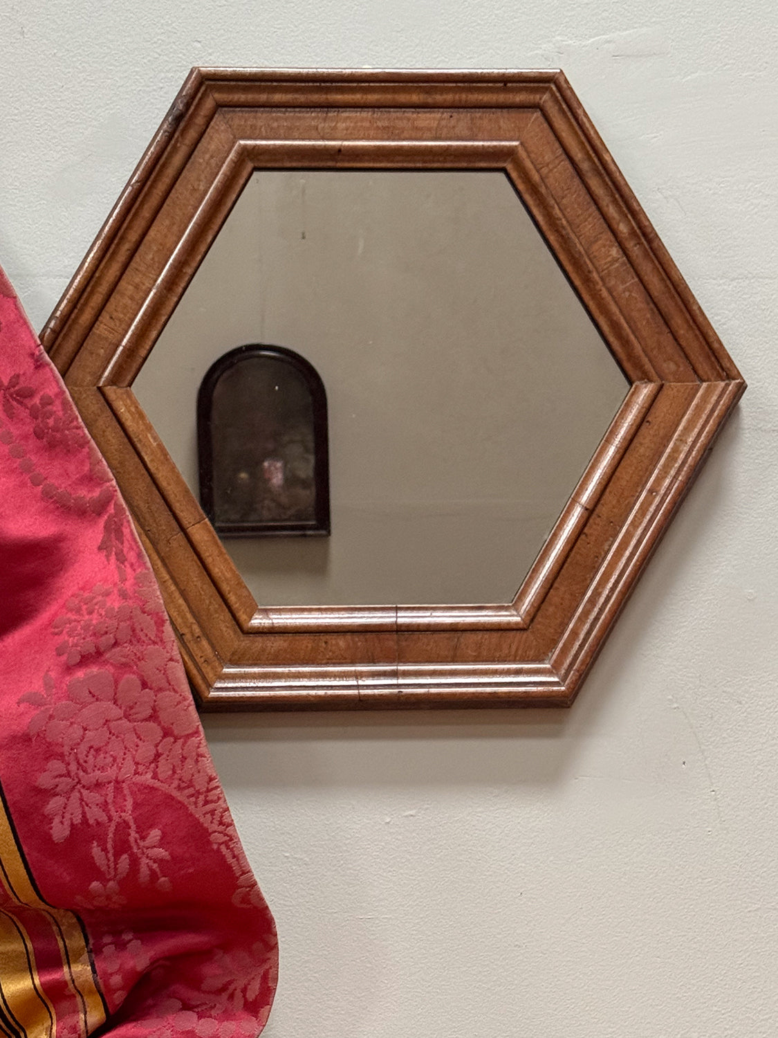 A Late 19th Century Hexagonal Mirror