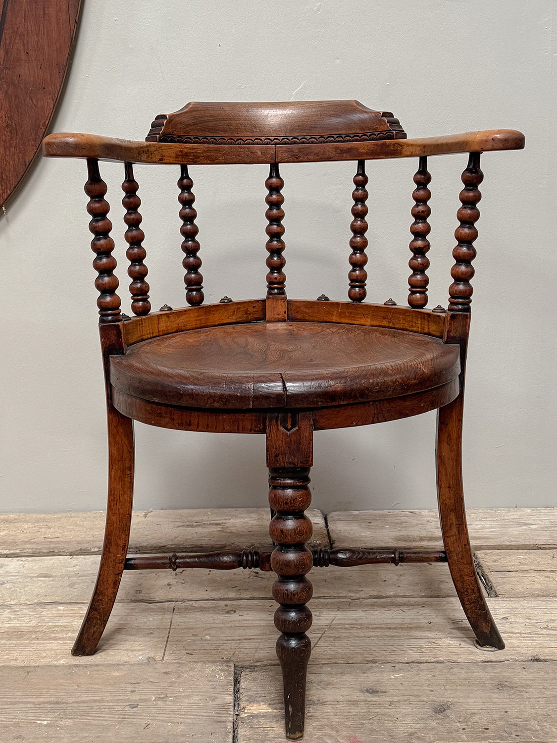 A Set of Four 19th Century Bow Back Bobbin Chairs