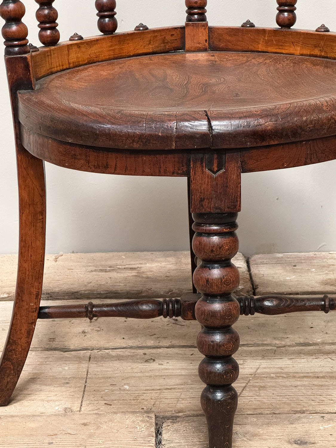 A Set of Four 19th Century Bow Back Bobbin Chairs