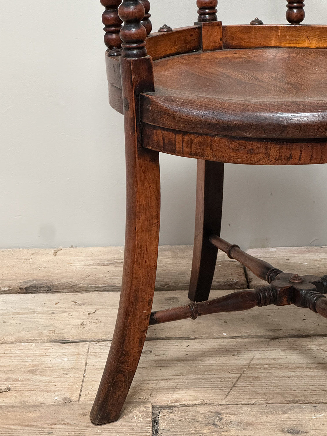 A Set of Four 19th Century Bow Back Bobbin Chairs