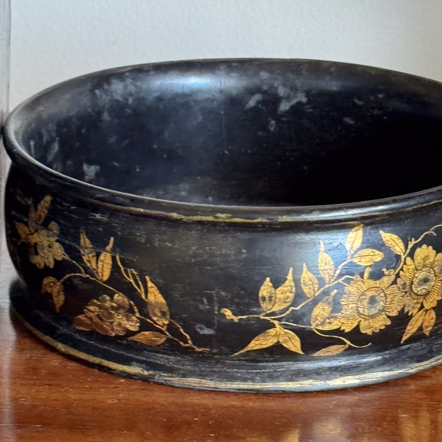 A Pair of Regency Lacquer Wine Coasters