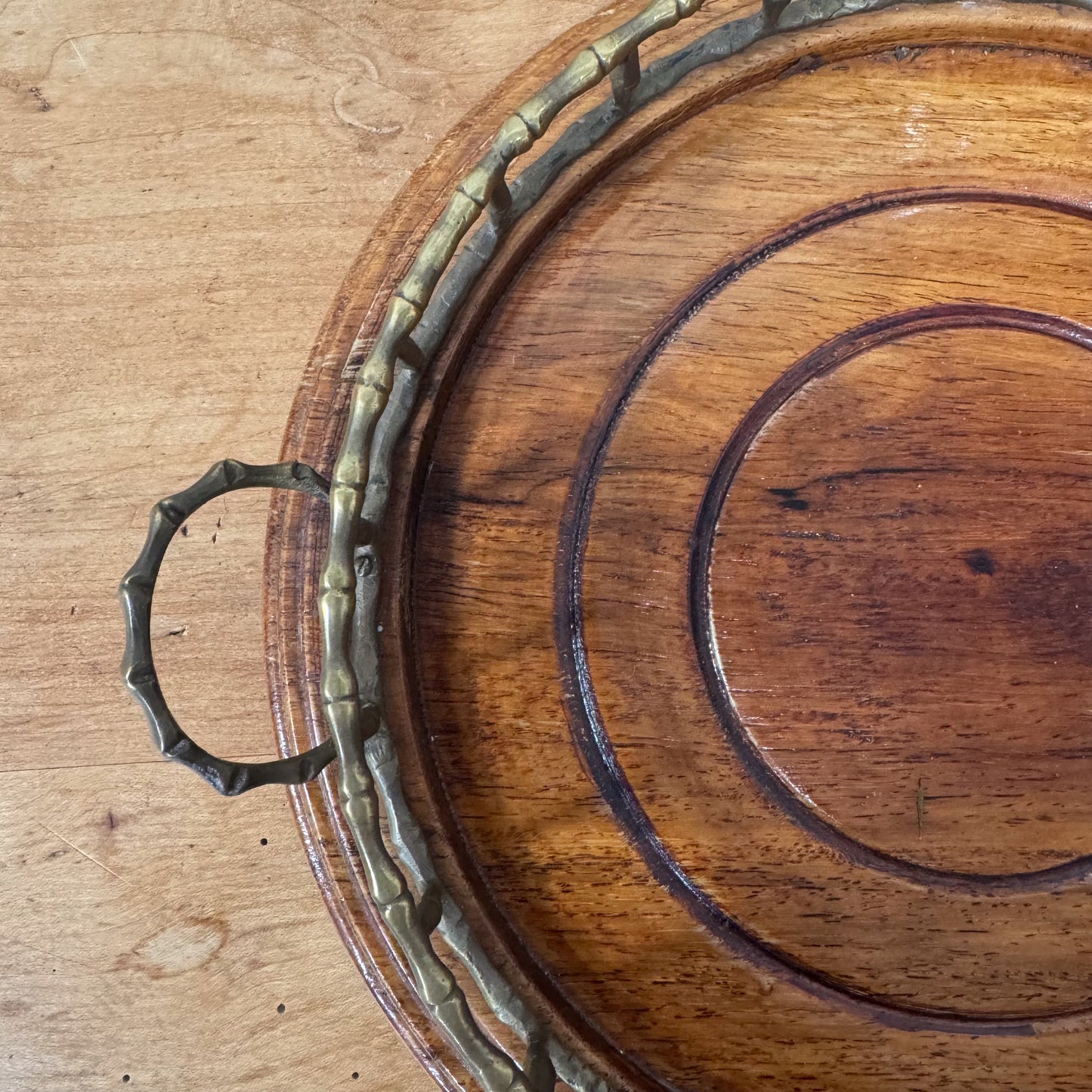 A Mid Century Oak Tray