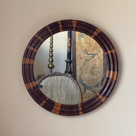 A 20th Century Yew Wood Mirror