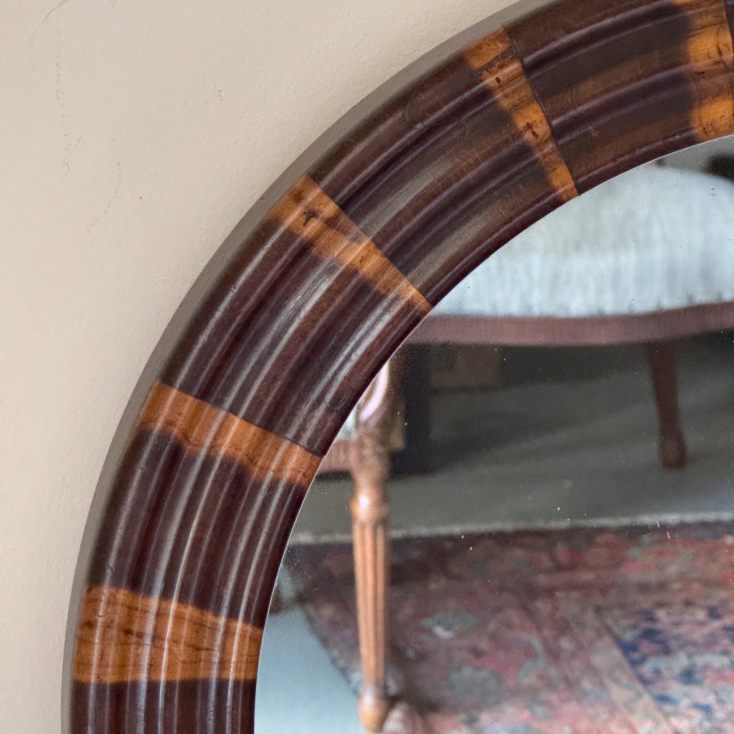 A 20th Century Yew Wood Mirror
