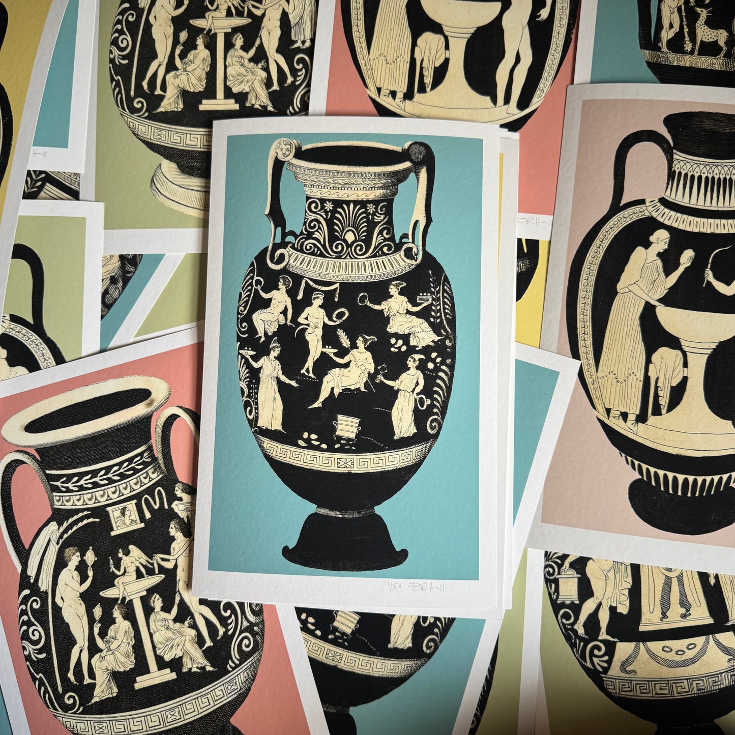 Greek Urn Print - Opal III