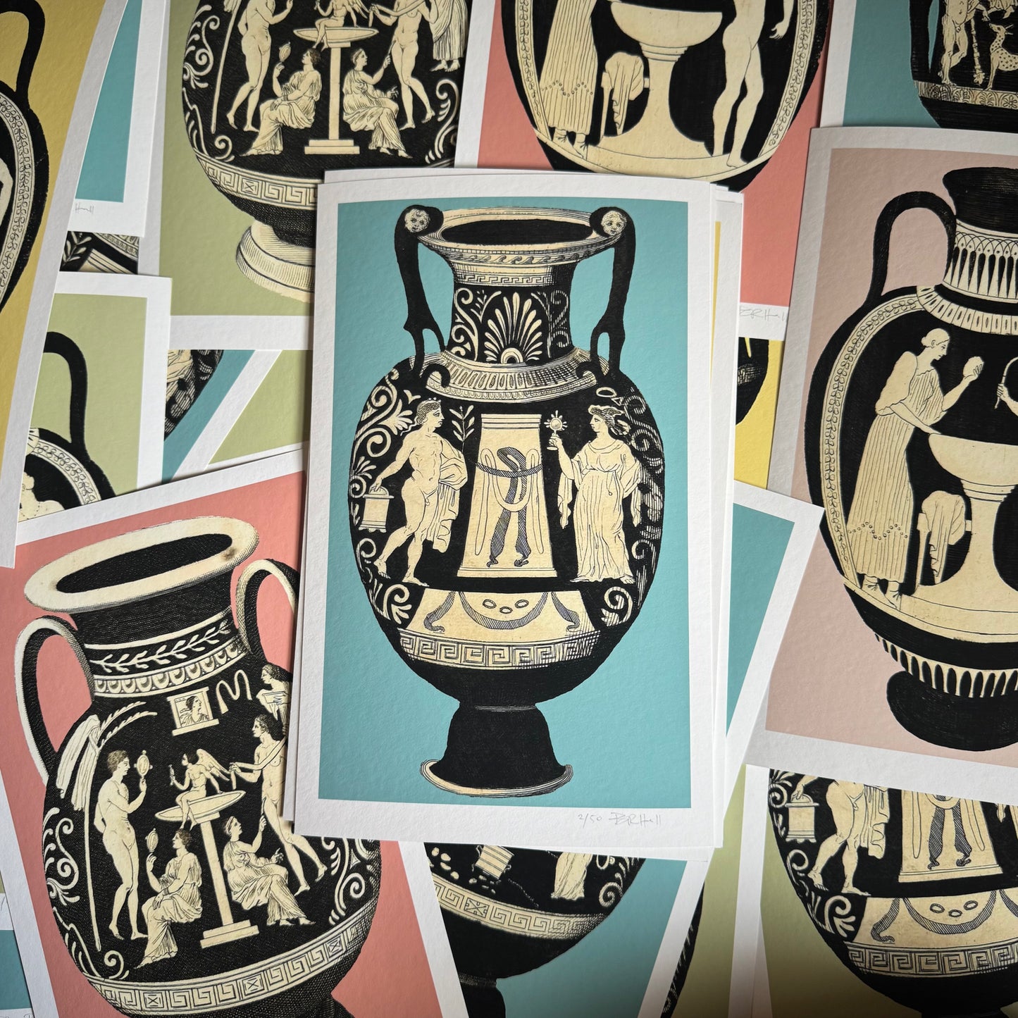 Greek Urn Print - Opal IV