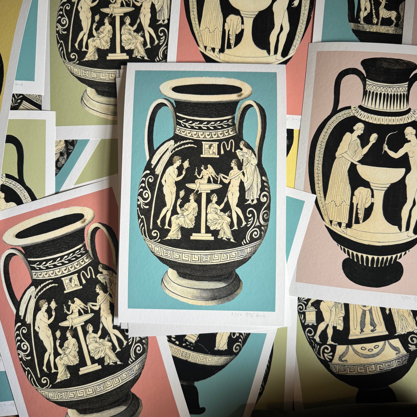 Greek Urn Print - Opal II