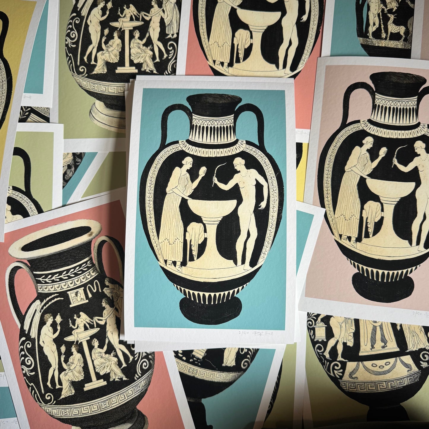 Greek Urn Print - Opal V