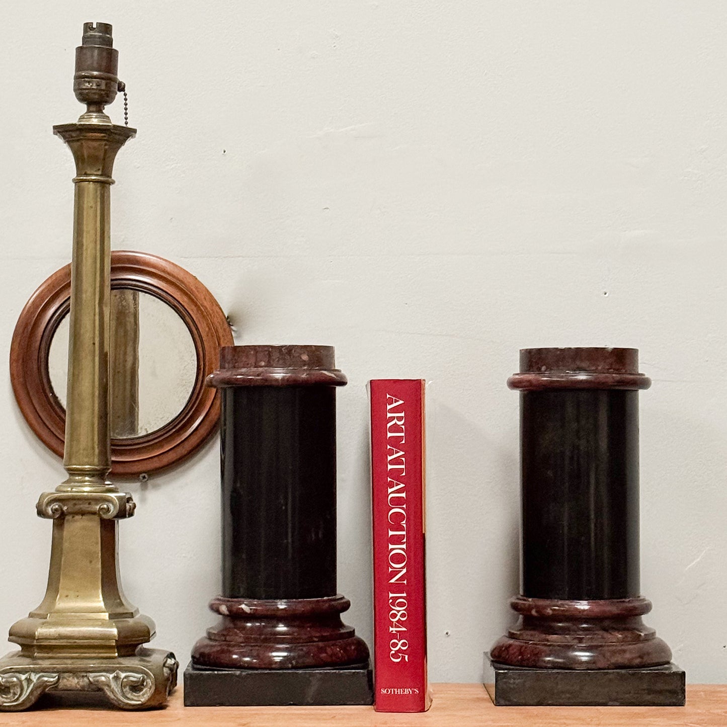 A Pair of Early 19th Century Italian Marble Library Columns