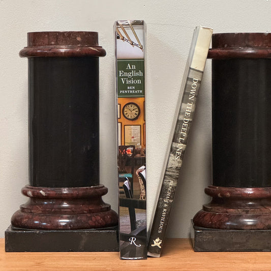 A Pair of Early 19th Century Italian Marble Library Columns