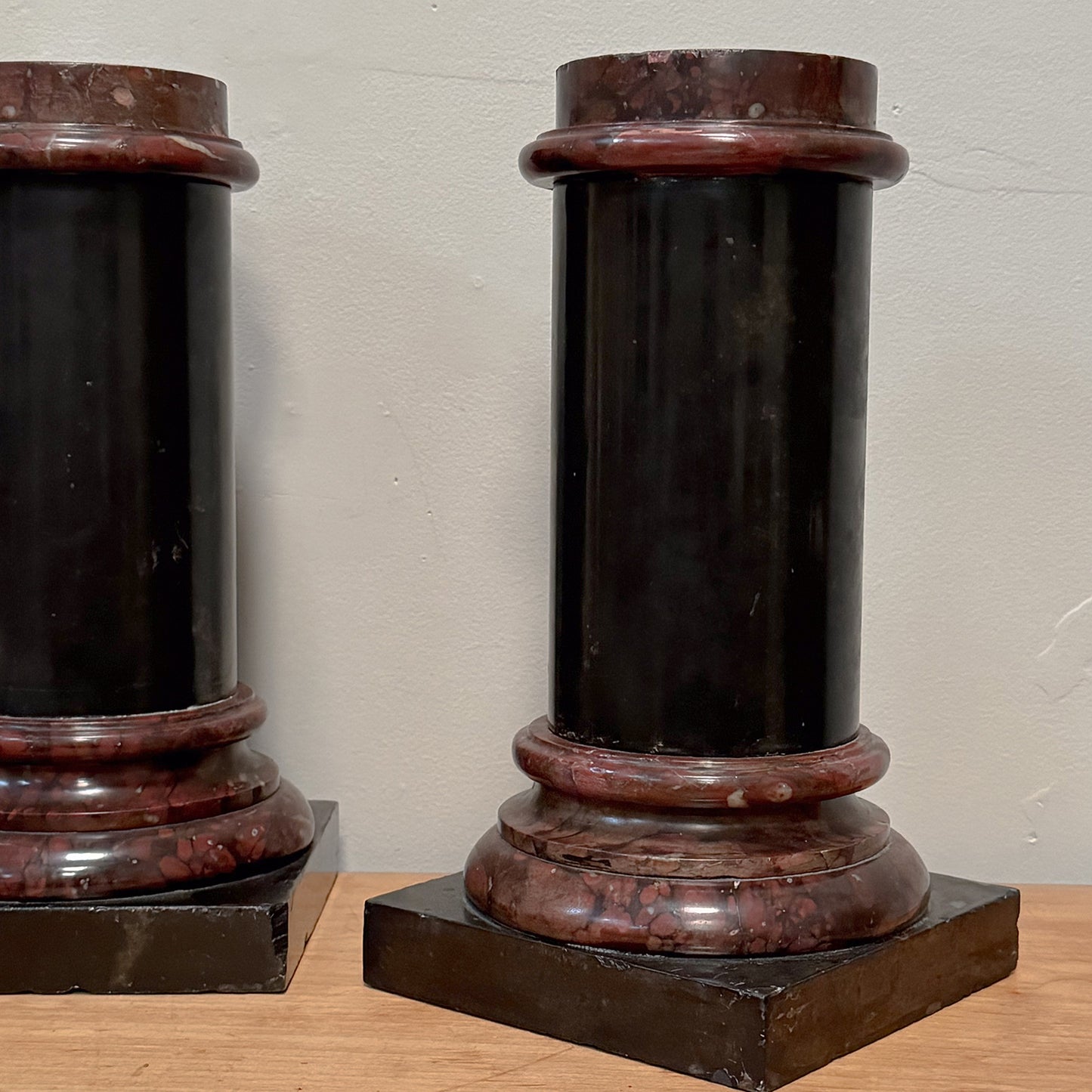 A Pair of Early 19th Century Italian Marble Library Columns