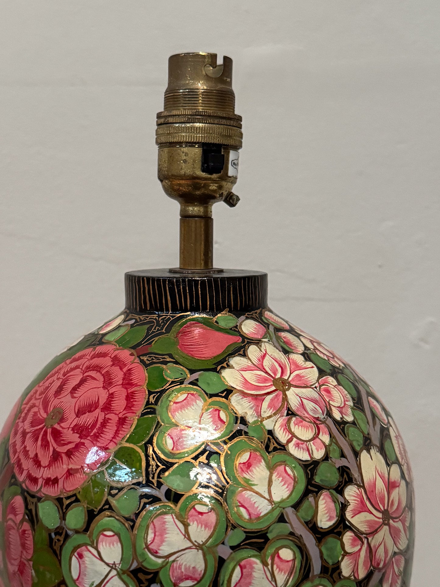 An Early 20th Century Kashmiri Baluster Lamp