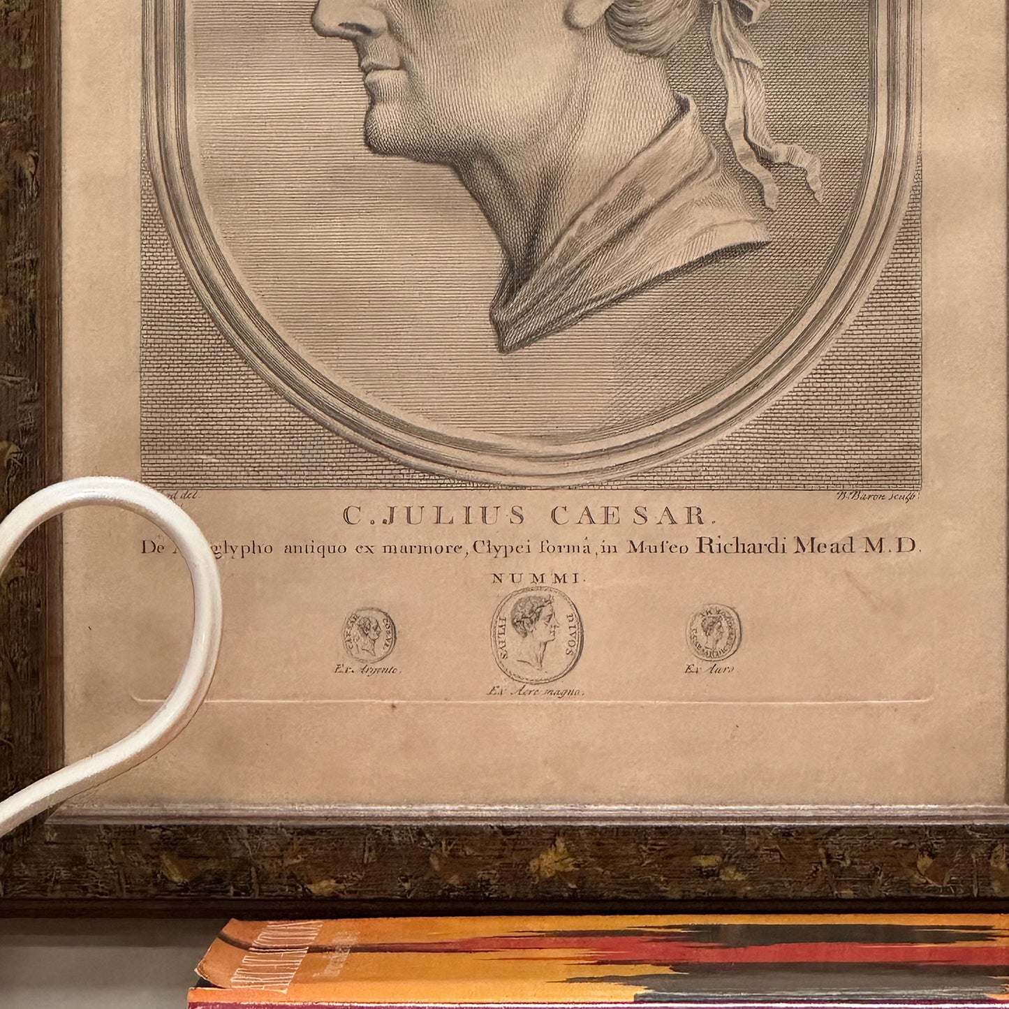 An 18th Century Framed Engraving of Julius Caesar