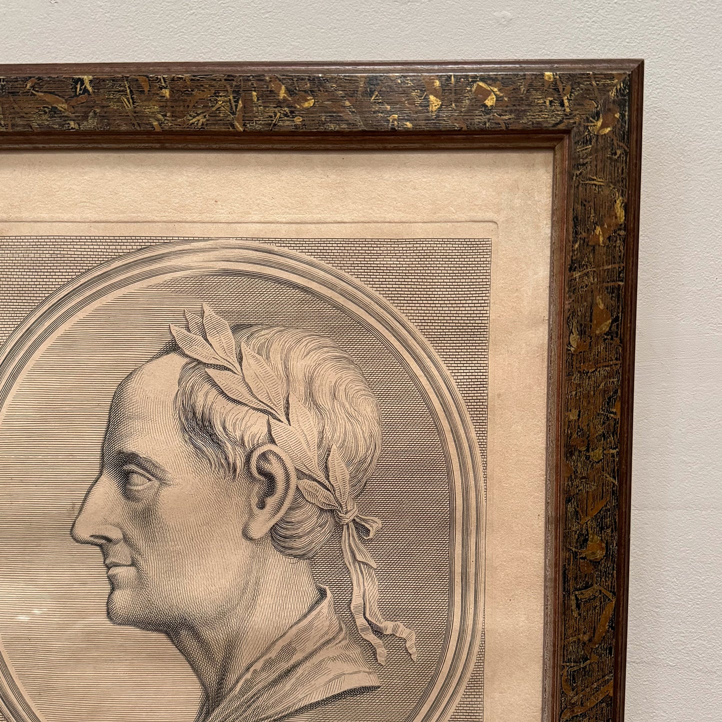 An 18th Century Framed Engraving of Julius Caesar