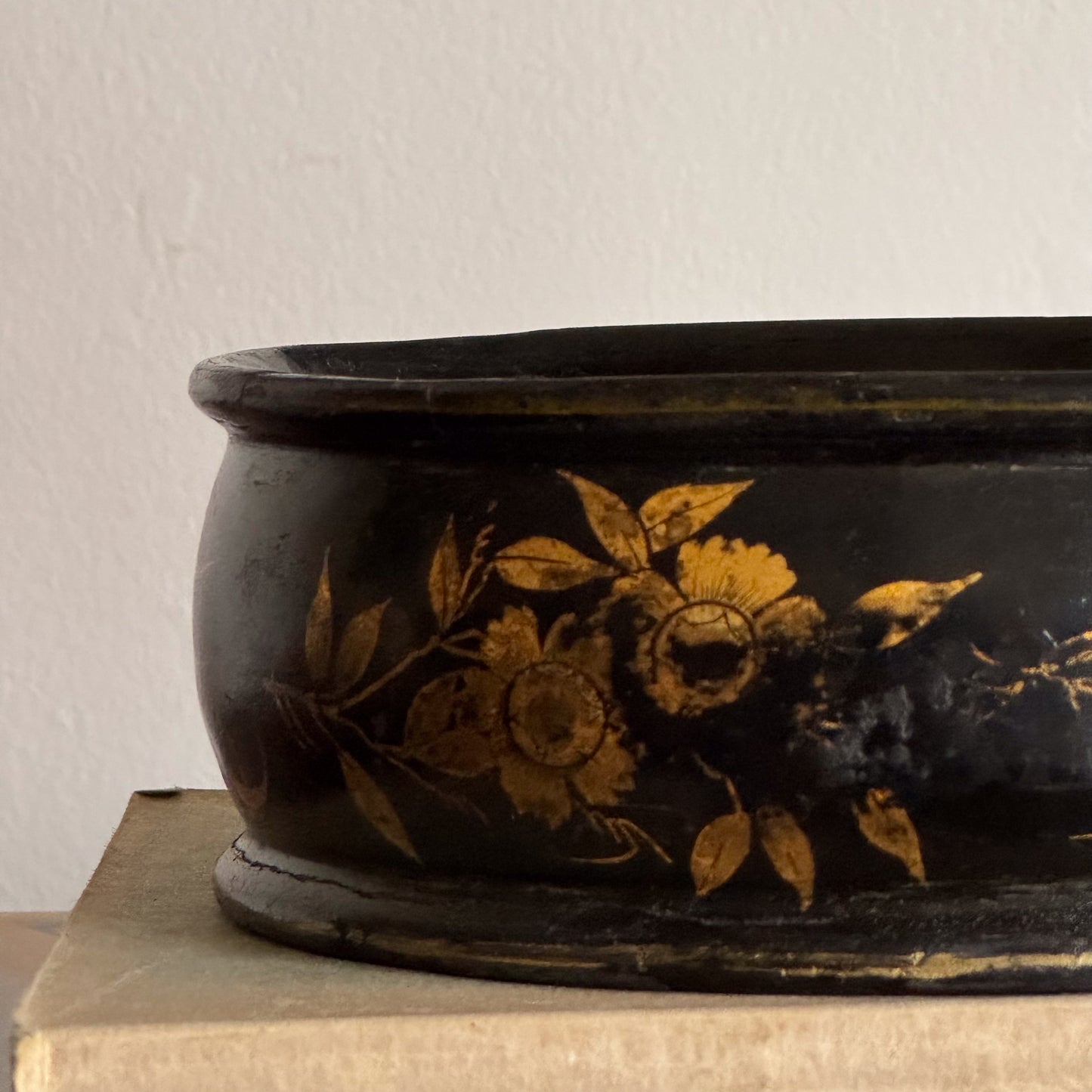 A Pair of Regency Lacquer Wine Coasters