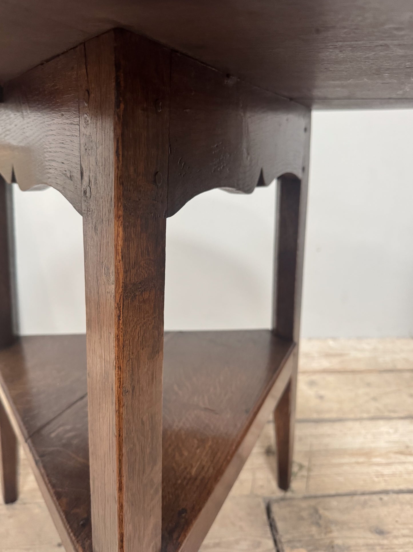 An Early 19th Century Oak Cricket Table