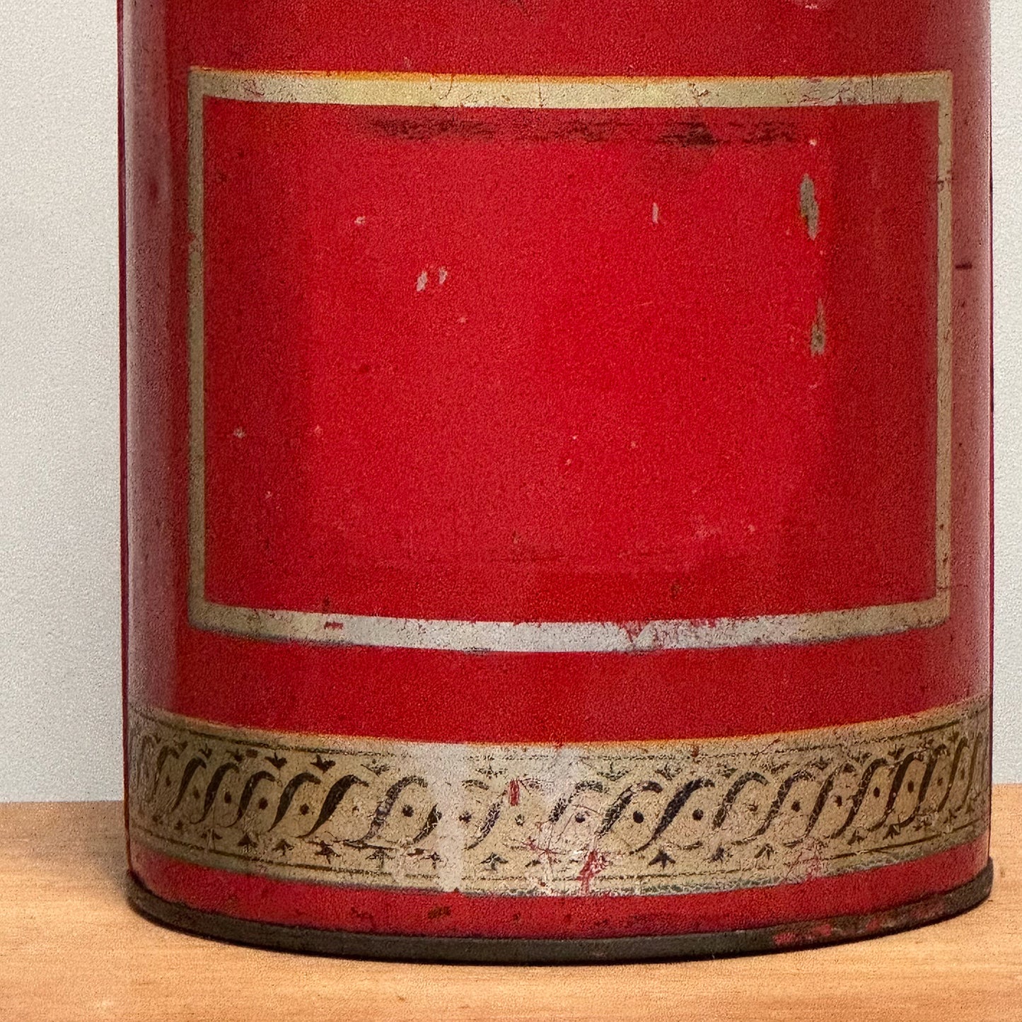 Red Tea Canister Lamp